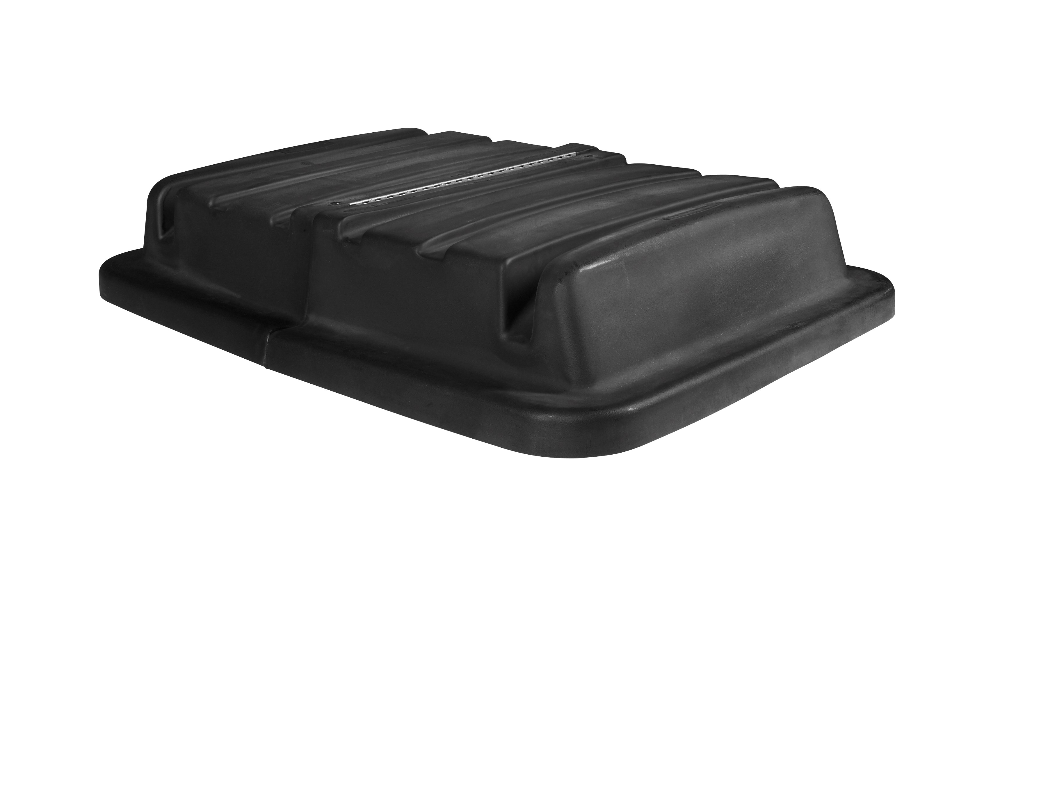 The Rubbermaid Commercial 20 Cubic Feet Cube Truck Lid, Black