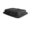 The Rubbermaid Commercial 20 Cubic Feet Cube Truck Lid, Black