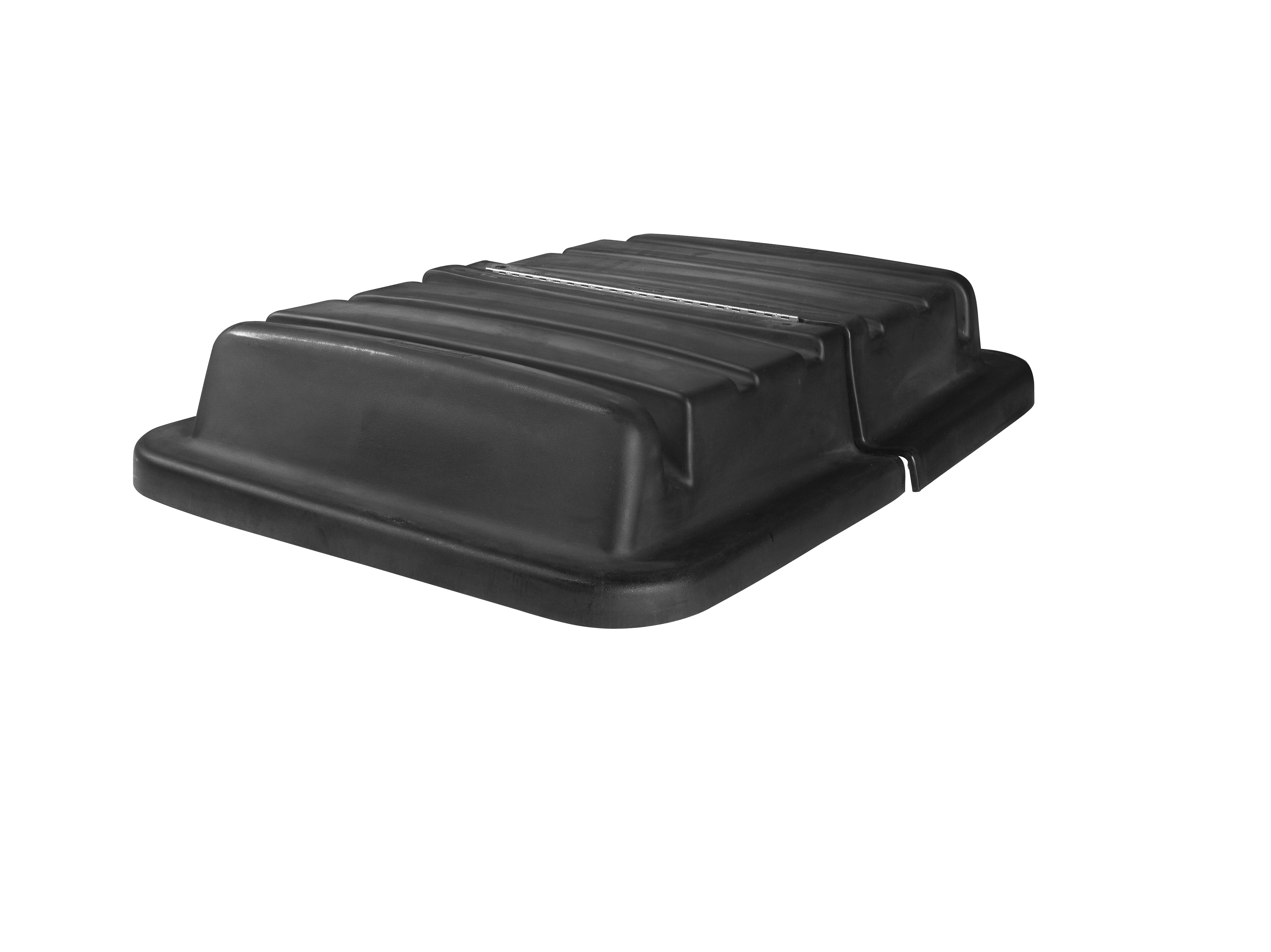 The Rubbermaid Commercial 20 Cubic Feet Cube Truck Lid, Black