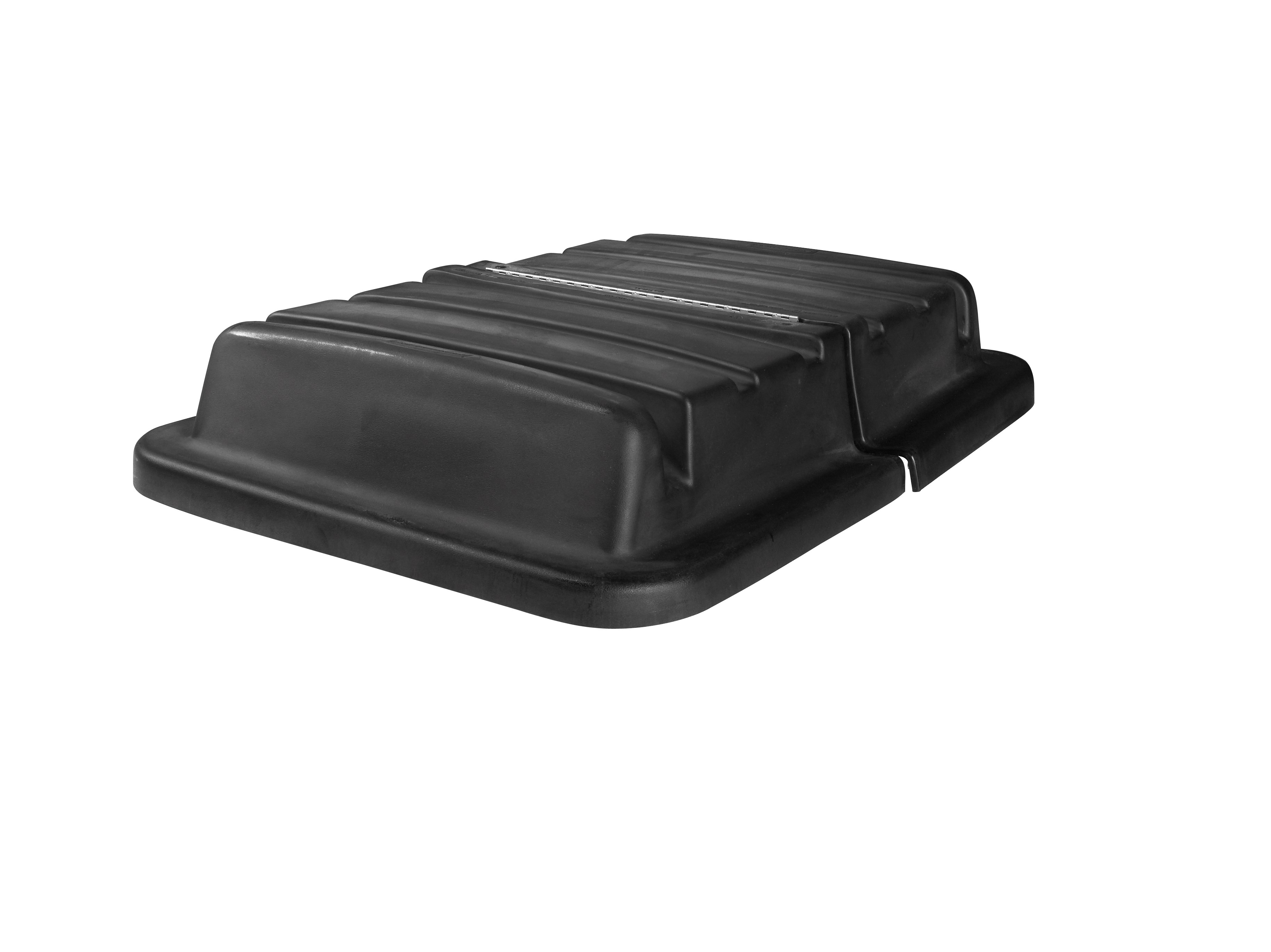 The Rubbermaid Commercial 20 Cubic Feet Cube Truck Lid, Black