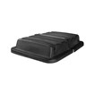 The Rubbermaid Commercial 20 Cubic Feet Cube Truck Lid, Black