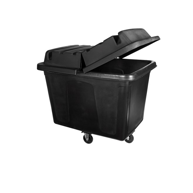 The Rubbermaid Commercial 20 Cubic Feet Cube Truck Lid, Black