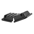 The Rubbermaid Commercial Hinged Lid for 4612 Cube Truck and 4712 Heavy-Duty Utility Truck, Black.