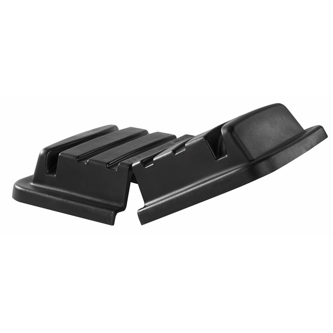 The Rubbermaid Commercial 14/16 Cubic Feet Cube Truck Hinged Lid, Black.