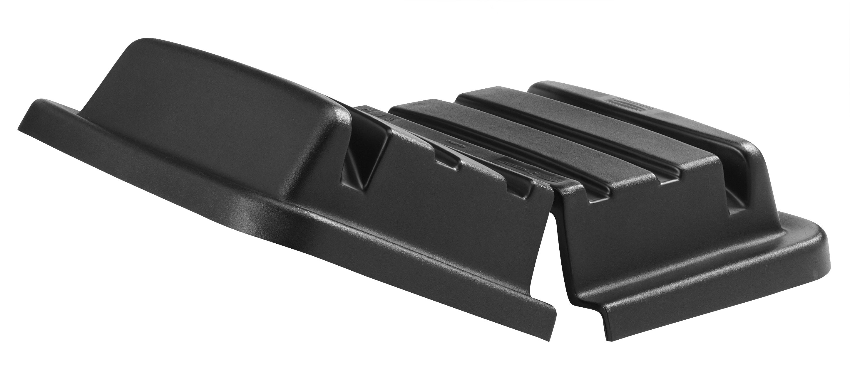 The Rubbermaid Commercial 14/16 Cubic Feet Cube Truck Hinged Lid, Black.