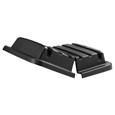 The Rubbermaid Commercial 14/16 Cubic Feet Cube Truck Hinged Lid, Black.