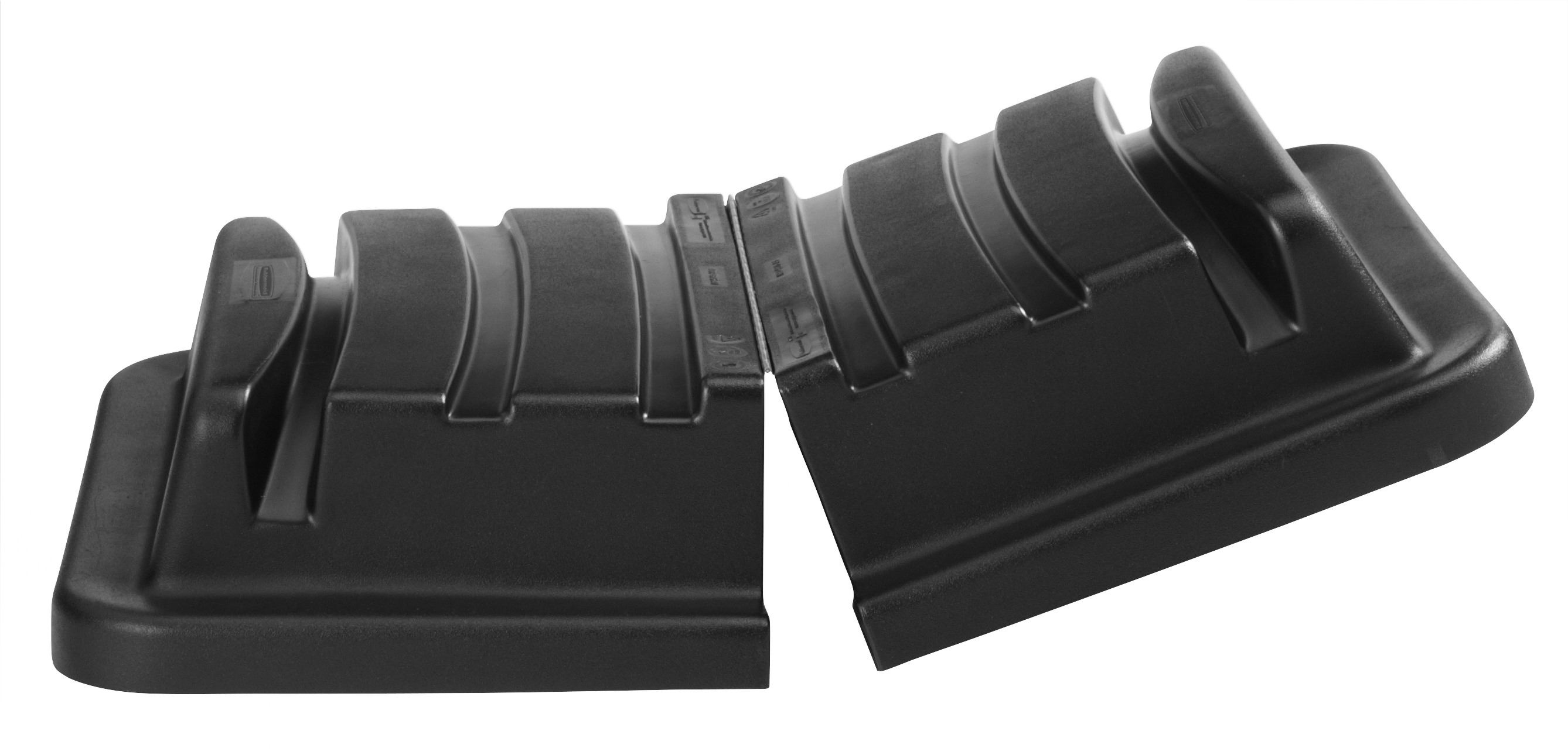 The Rubbermaid Commercial 14/16 Cubic Feet Cube Truck Hinged Lid, Black.