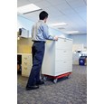 The Rubbermaid Commercial Heavy-Duty Padded Dolly features a professional-grade polyethylene plastic that is durable for just about any job