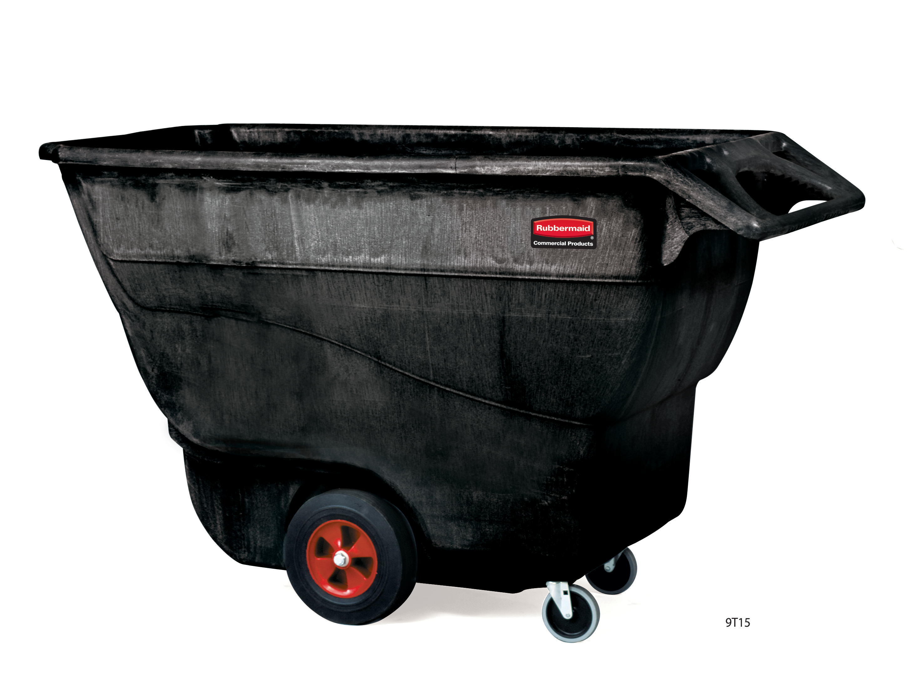 Die Tilt-Truck-Kippmulde von Rubbermaid Commercial aus robustem Strukturschaum ist für den gewerblichen Einsatz geeignet und transportiert Lasten von bis zu 567 kg.