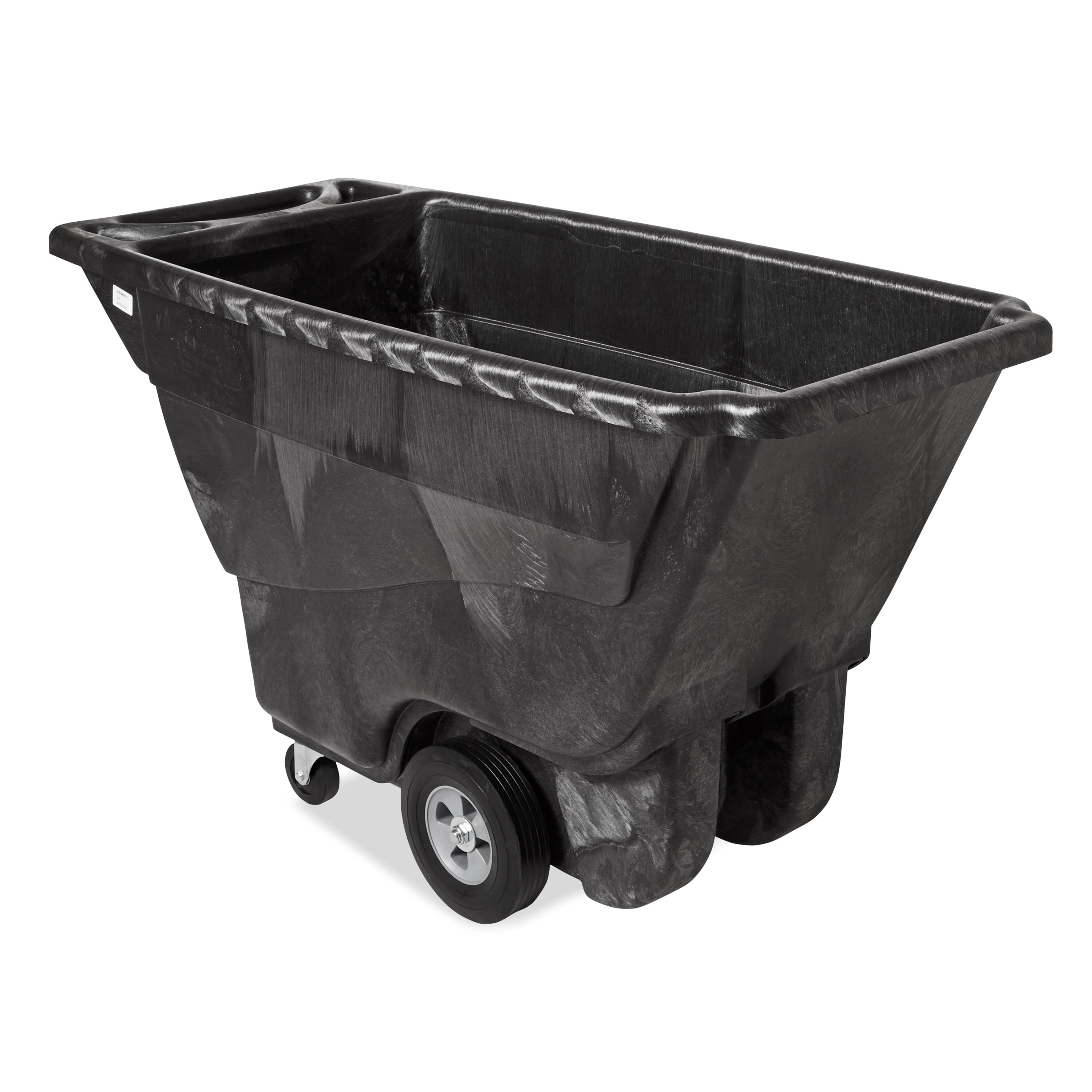 The Rubbermaid Commercial Tilt Dump Truck, Structural Foam, offers industrial strength construction to transport heavy loads up to 850 lbs.