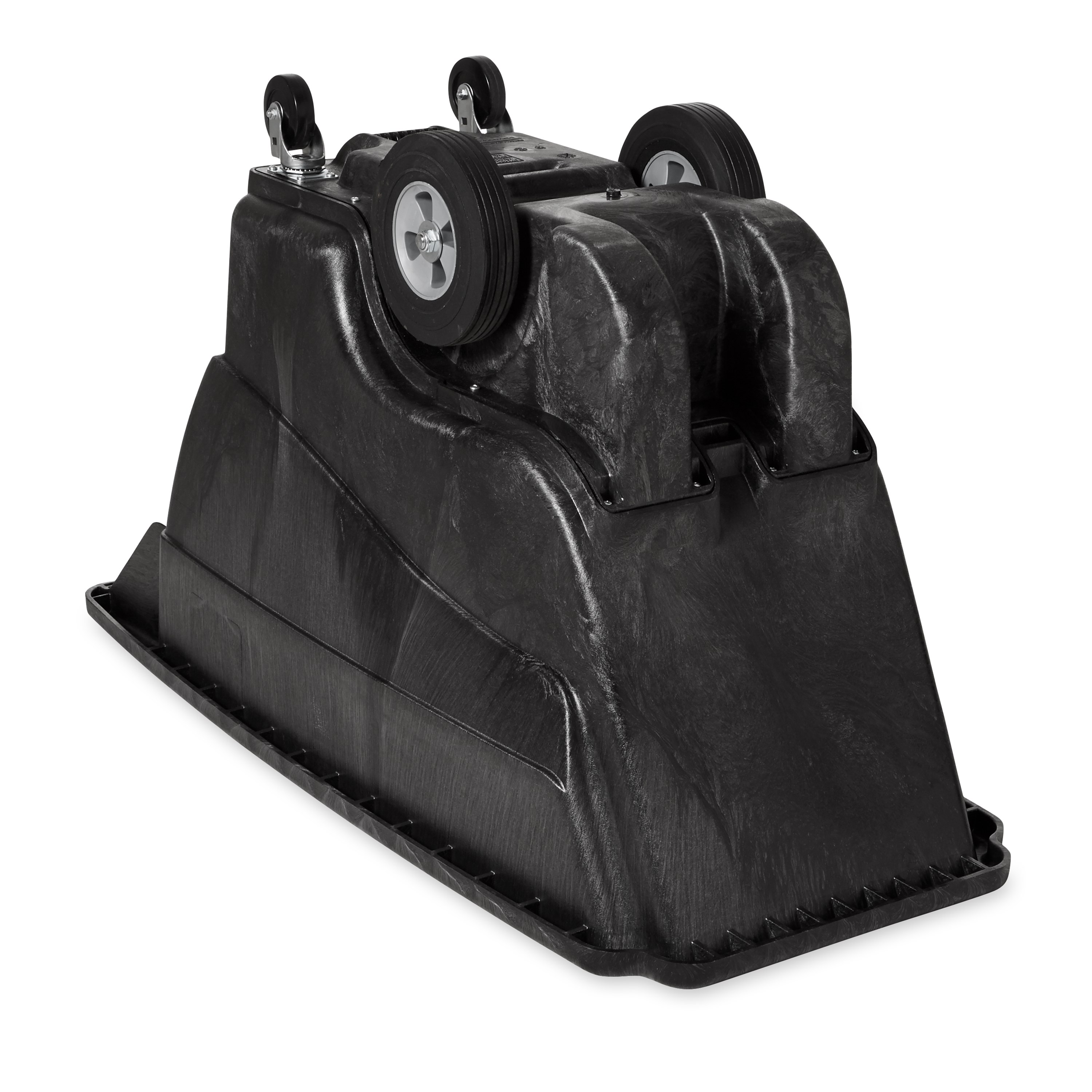 The Rubbermaid Commercial Tilt Truck, Structural Foam, offers industrial strength construction to transport heavy loads up to 850 lbs.