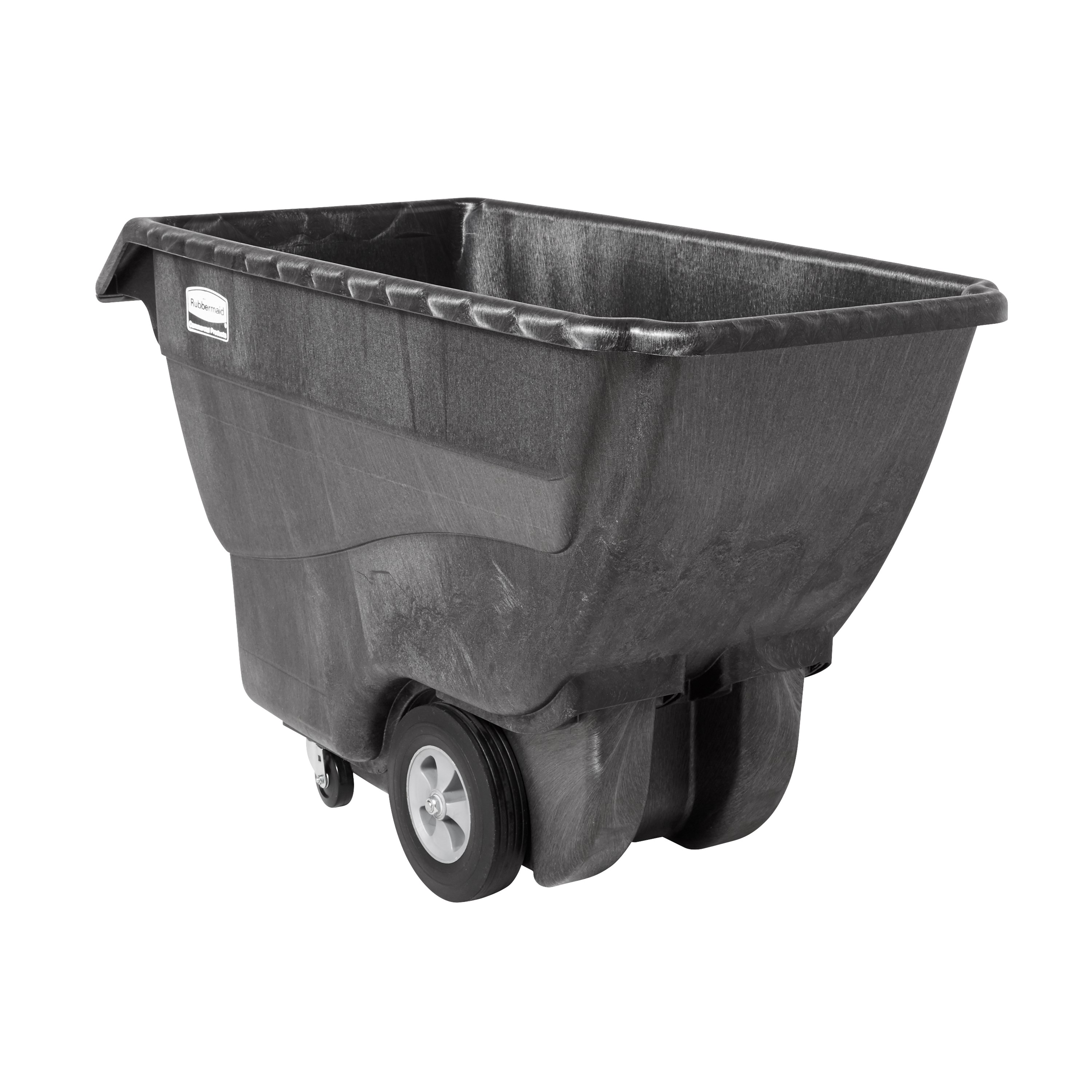 The Rubbermaid Commercial Tilt Dump Truck, Structural Foam, offers industrial strength construction to transport heavy loads up to 1,000 lbs.