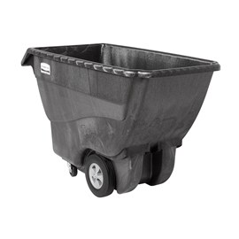 The Rubbermaid Commercial Tilt Truck, Structural Foam, offers industrial strength construction to transport heavy loads up to 1,000 lbs.