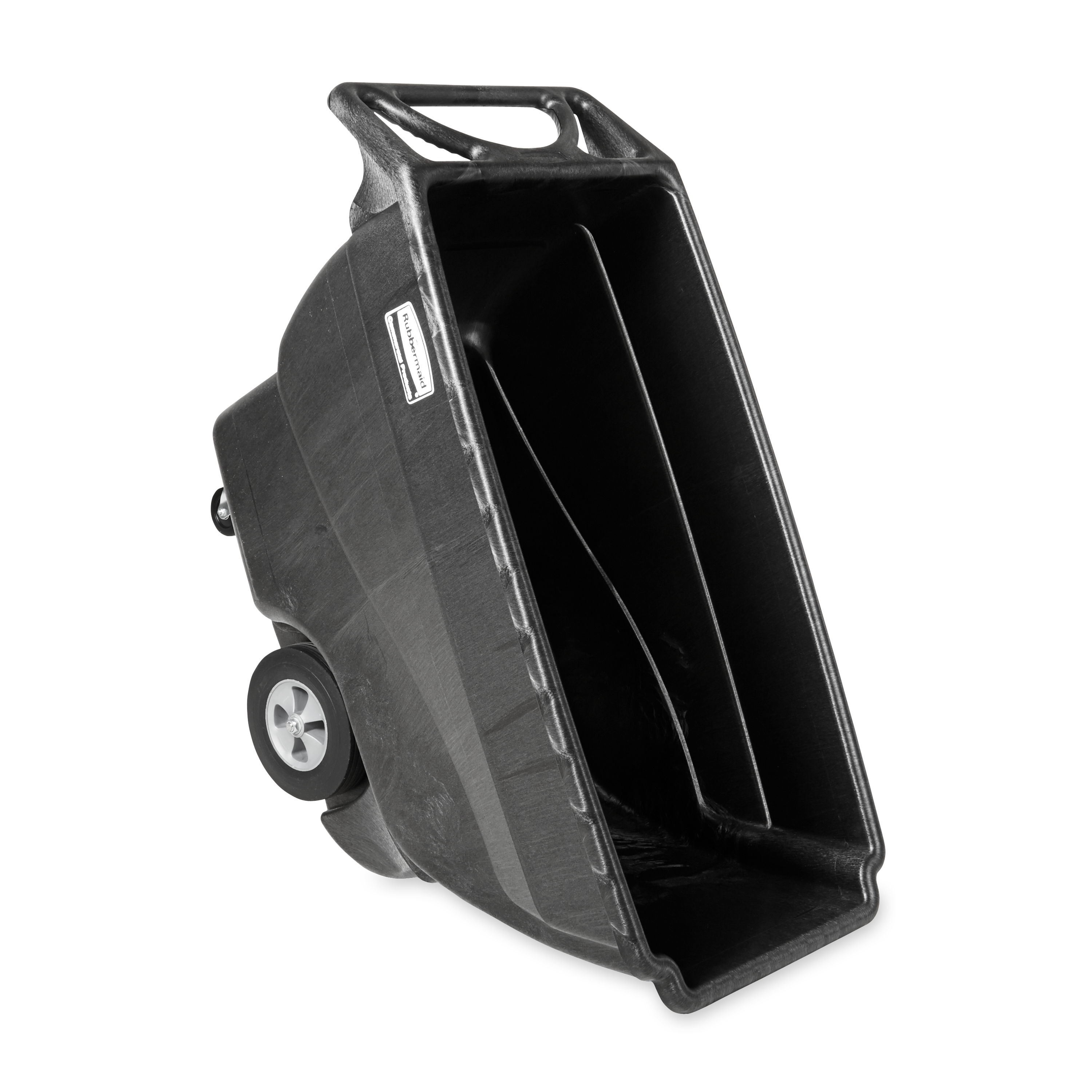 The Rubbermaid Commercial Tilt Dump Truck, Structural Foam, offers industrial strength construction to transport heavy loads up to 1,000 lbs.