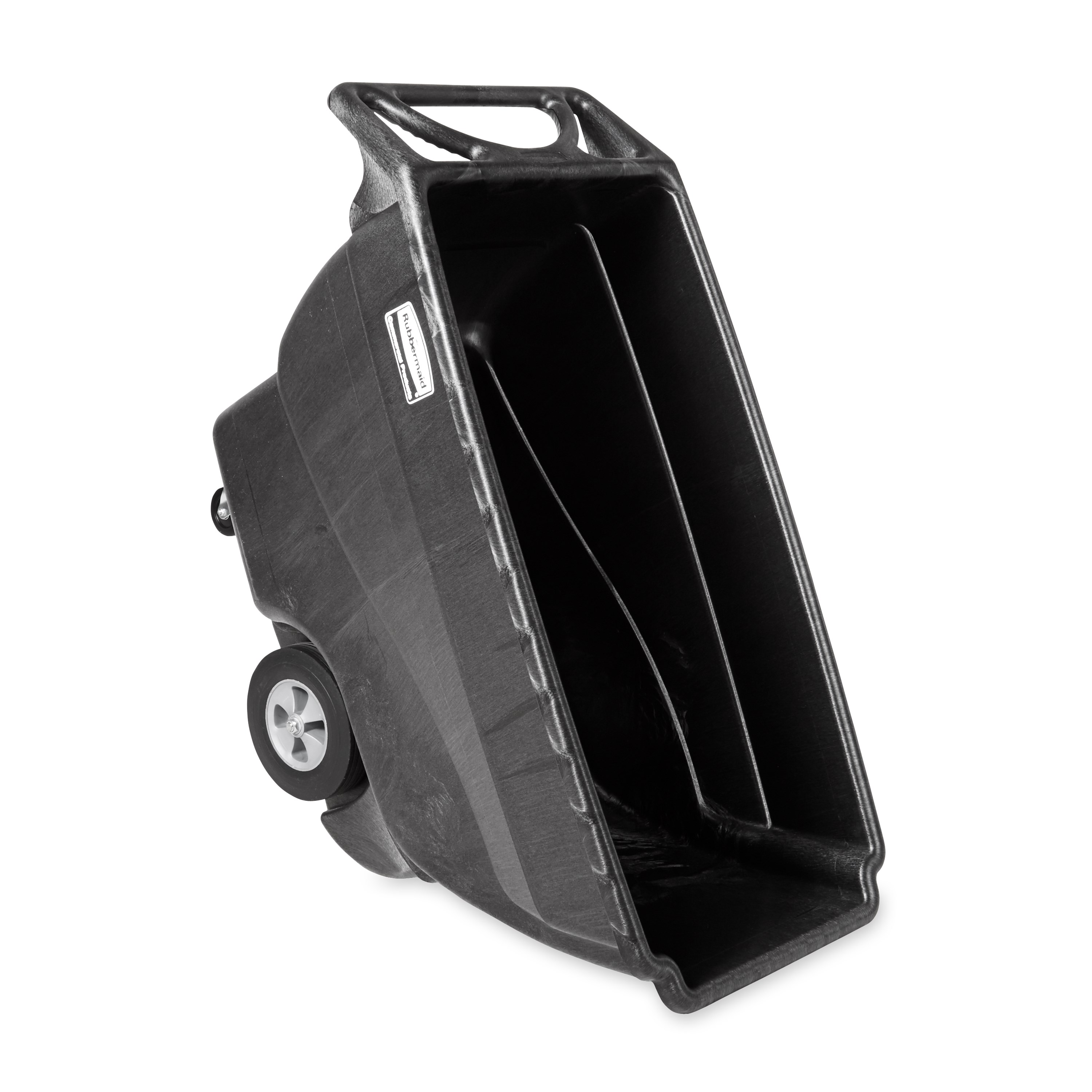 The Rubbermaid Commercial Tilt Truck, Structural Foam, offers industrial strength construction to transport heavy loads up to 1,000 lbs.