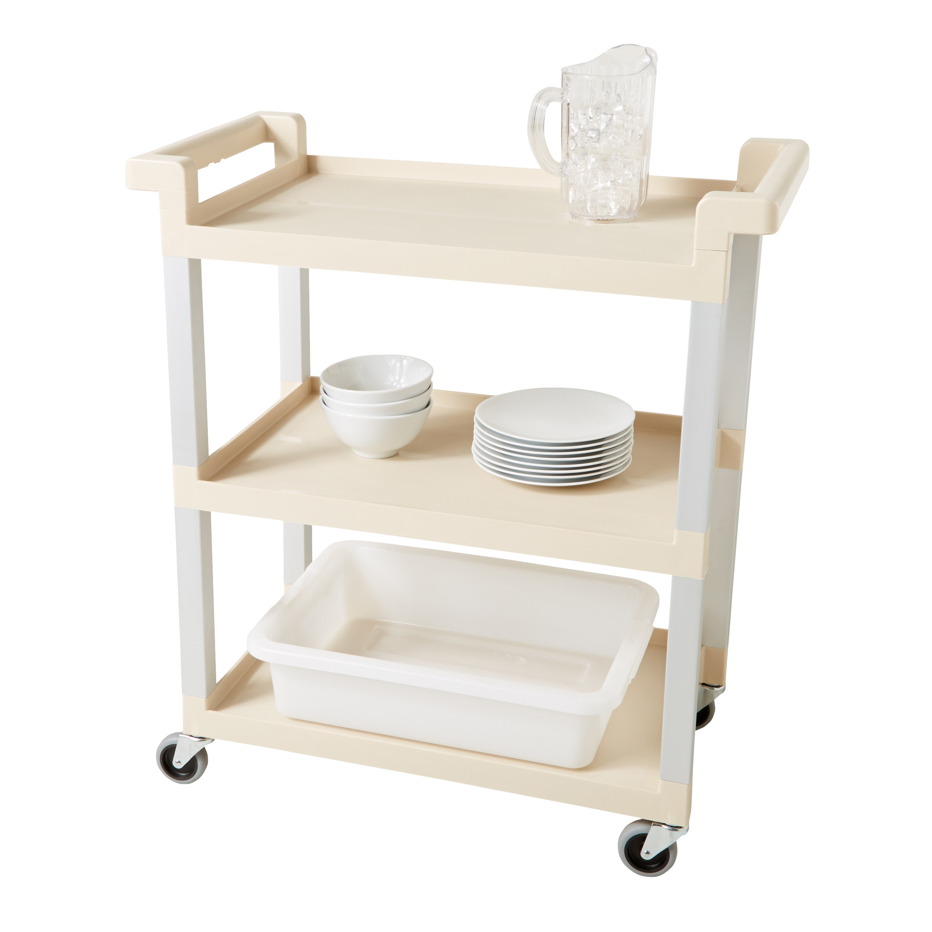 The Rubbermaid Commercial Utility Cart is a versatile, durable cart able to perform a wide variety of tasks.