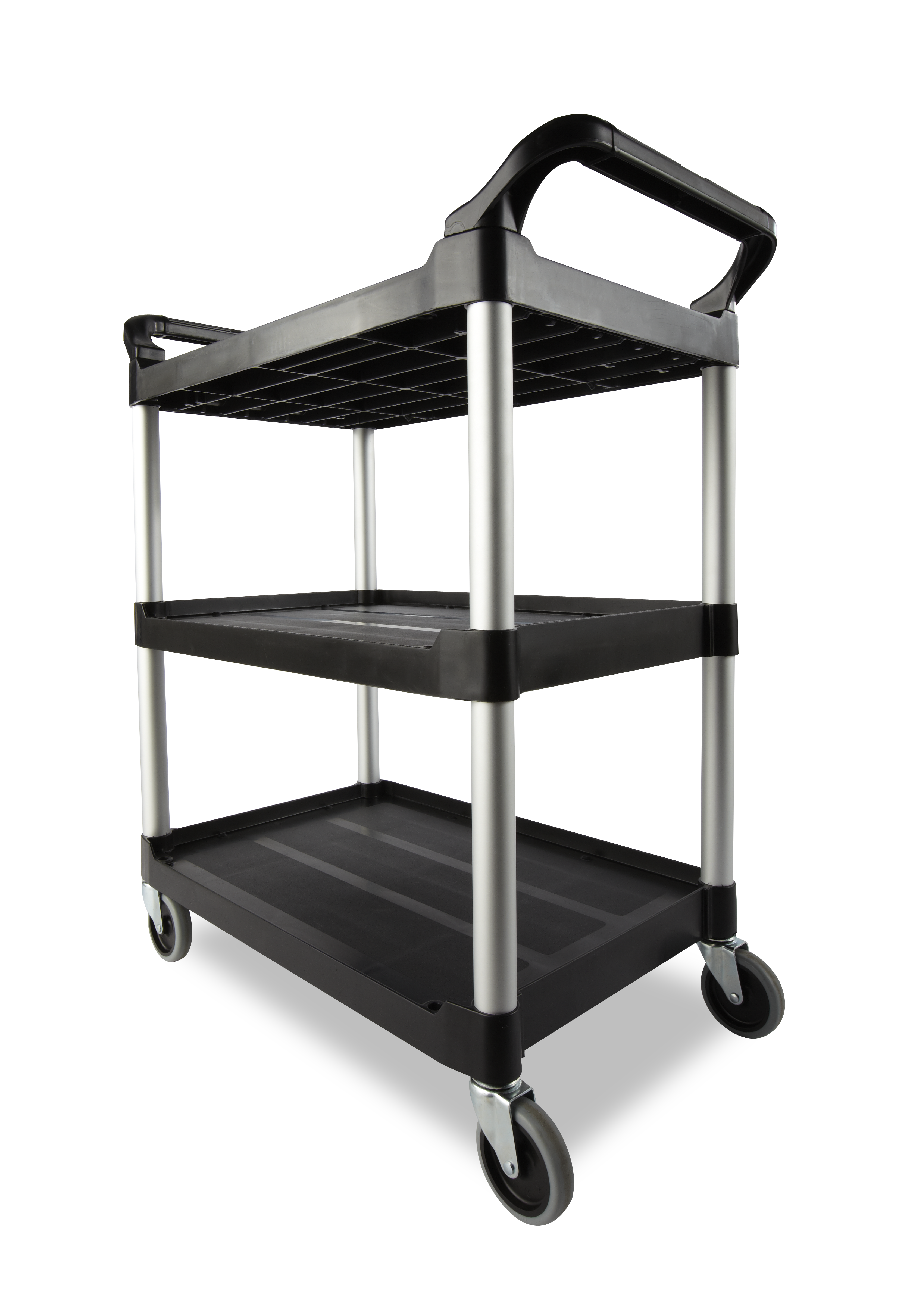 The Rubbermaid Commercial Utility Cart is a versatile, durable cart that can support up to 200 lbs.