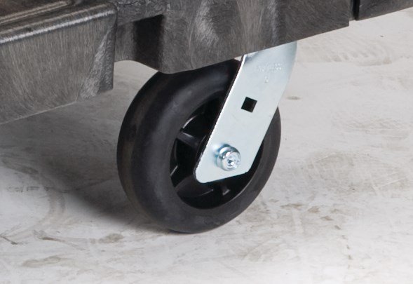 The Rubbermaid Commercial Convertible Platform Truck features a unique, convertible design that quickly transforms the bulk load capacity of a standard hand truck to the functionality of a heavy-duty, two-shelf utility cart.