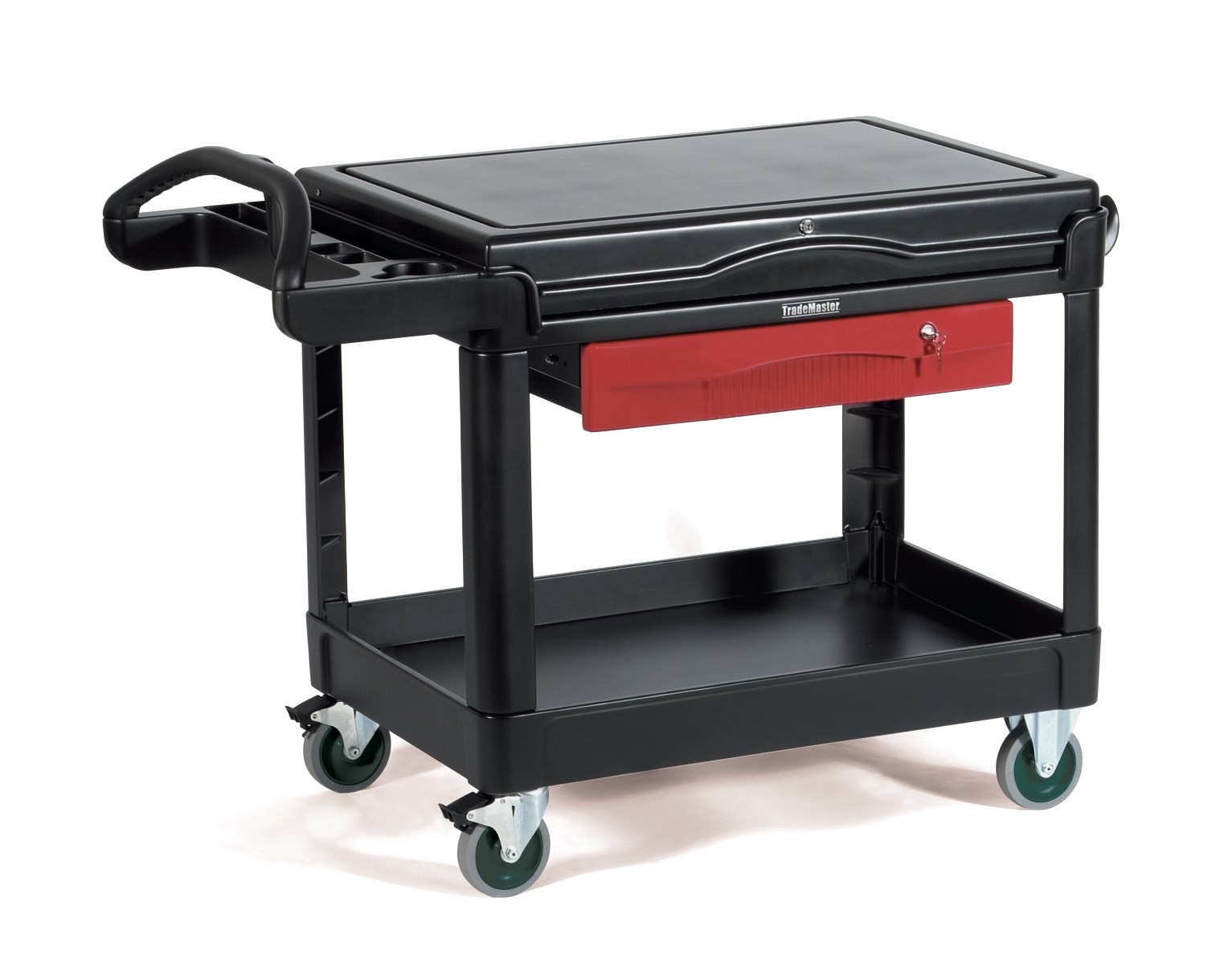 The Rubbermaid Commercial TradeMaster Professional Contractor's Cart moves productivity right to the work site.
