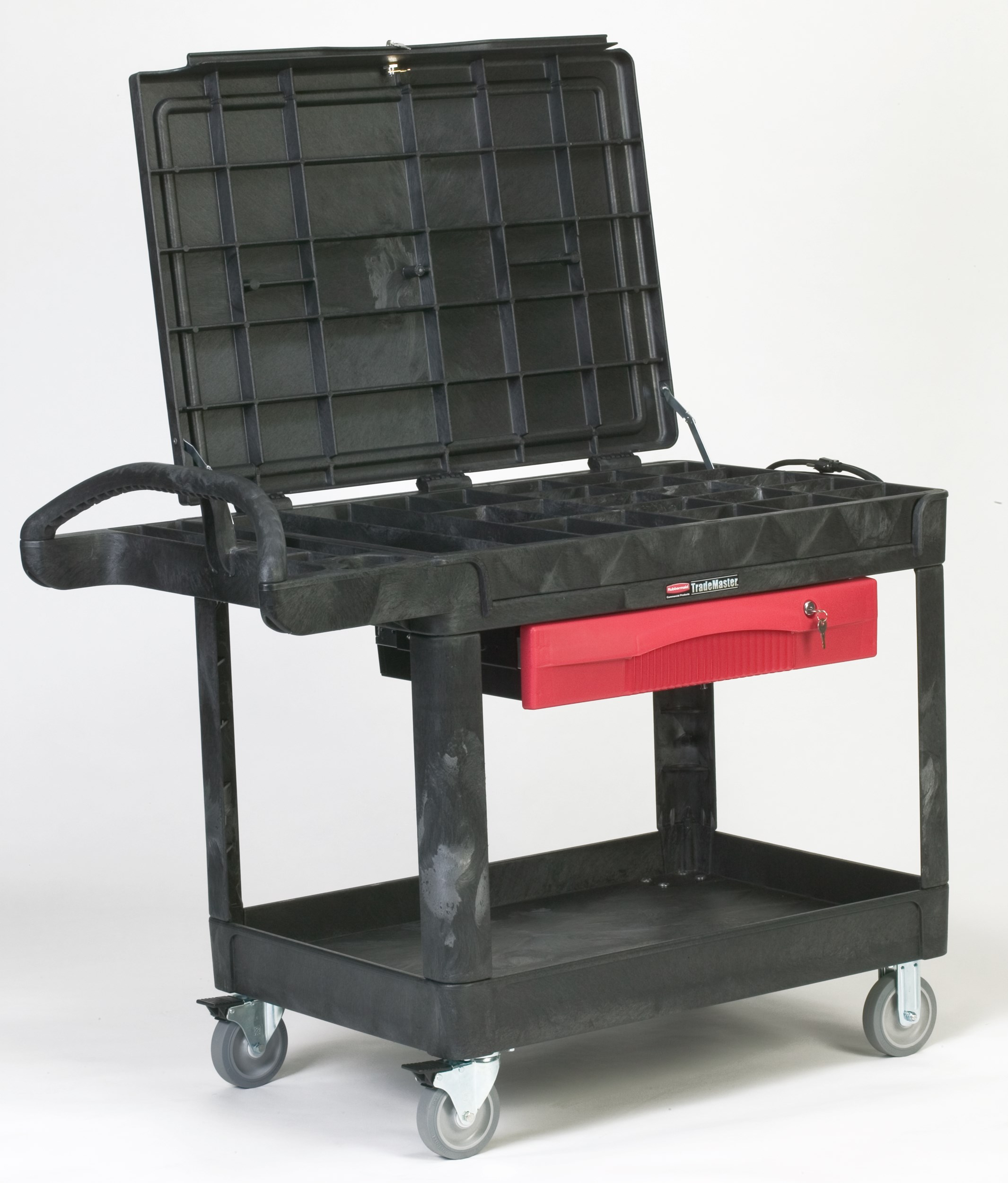 The Rubbermaid Commercial TradeMaster Professional Contractor's Cart moves productivity right to the work site.