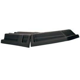 Domed, hinged lids provide convenient access to contents without reducing overall capacity