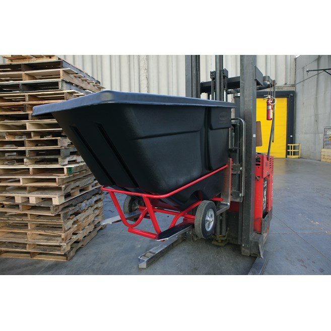 The BRUTE Forkliftable Tilt Truck offers industrial strength construction to transport heavy loads up to 1,500 lbs.