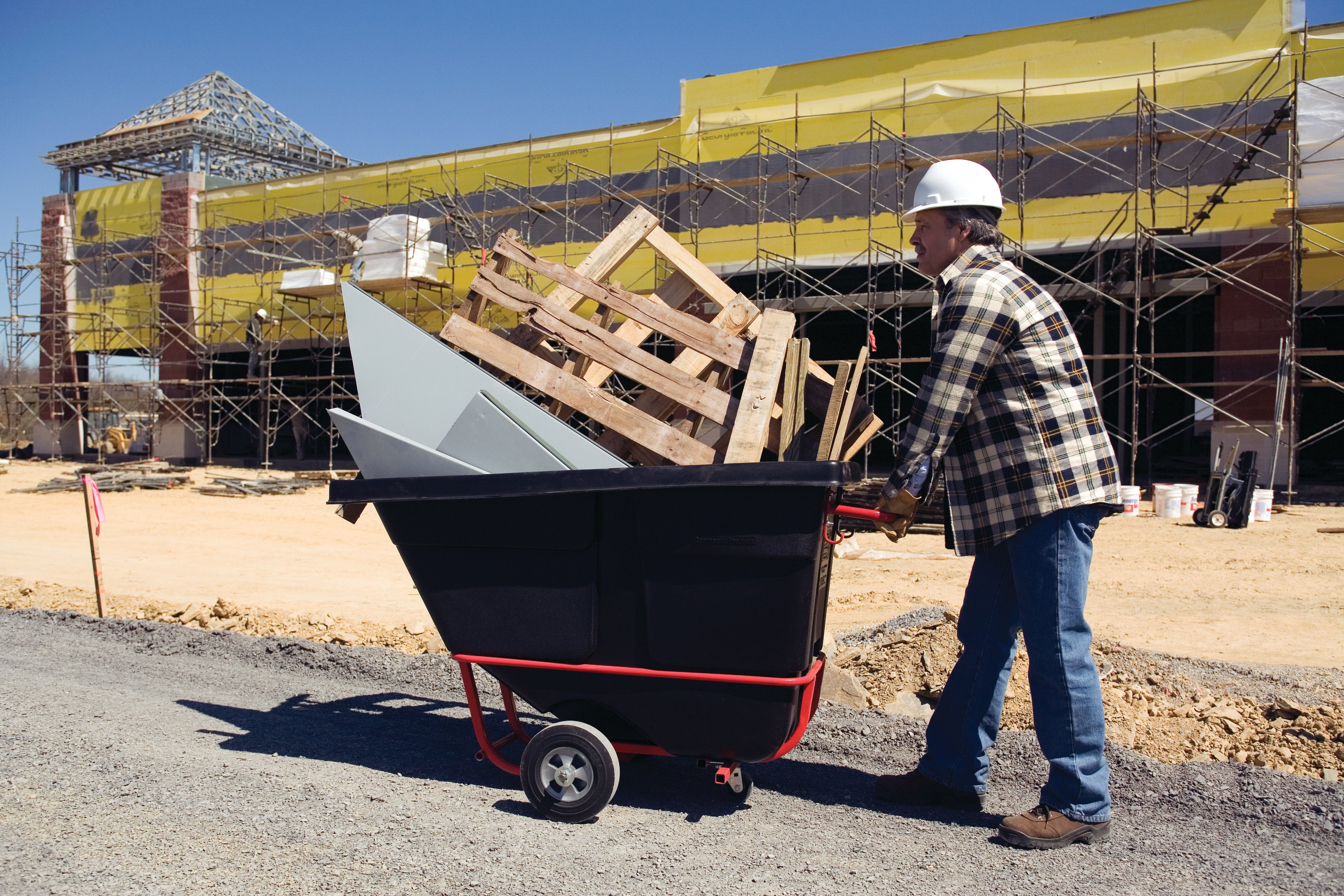 Durable rotational molded Forkliftable Tilt Trucks handle heavy loads up to 850 lbs. with ease.