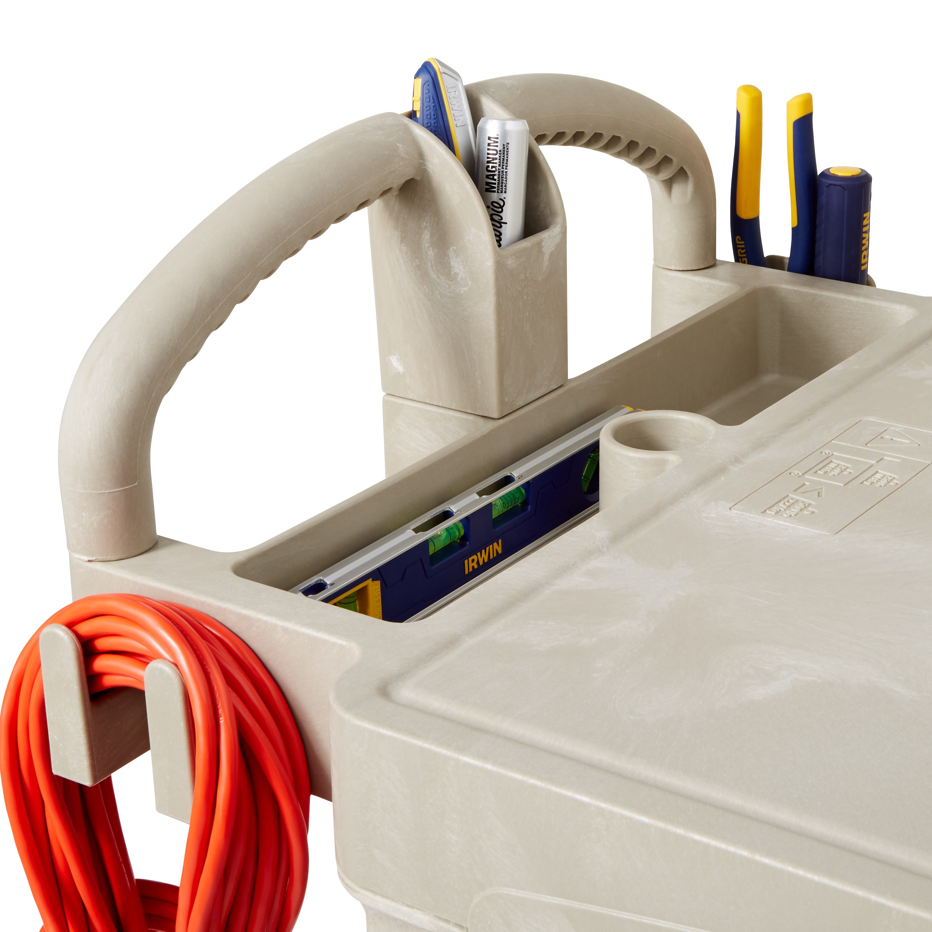 The Rubbermaid Commercial Heavy-Duty Utility Cart is perfect for transporting materials, supplies, and heavy loads in almost any environment.