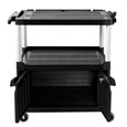 The Rubbermaid Commercial Audio-Visual Cart is designed to make any presentation run smoothly.