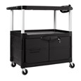 The Rubbermaid Commercial Audio-Visual Cart is designed to make any presentation run smoothly.