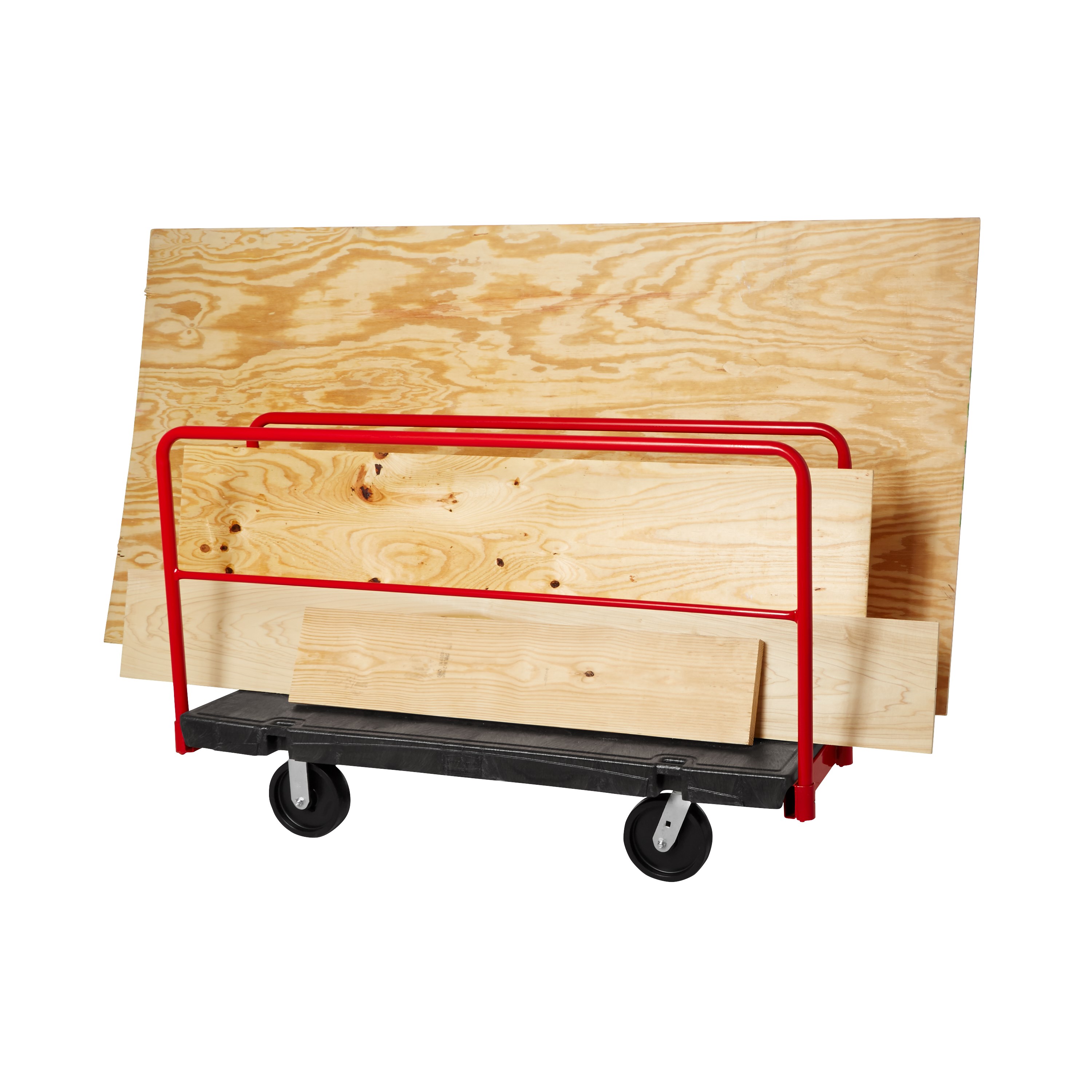 The Rubbermaid Commercial Sheet/Panel Truck 30"X60" with 8"POLYOLEFIN casters, 2000 lb. capacity