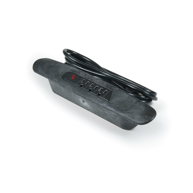 The Rubbermaid Commercial Power Strip Kit adds a handy power source for electric equipment to utility carts. Accessory increases the function of your Rubbermaid utility and service carts. Surge-protected power strip has 3 outlets, and a 10-foot power cord.