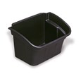 Rubbermaid Commercial Products Utility Bin is a 4-gallon bin that can be added as an accessory used with a variety of RCP Utility and Service Carts.