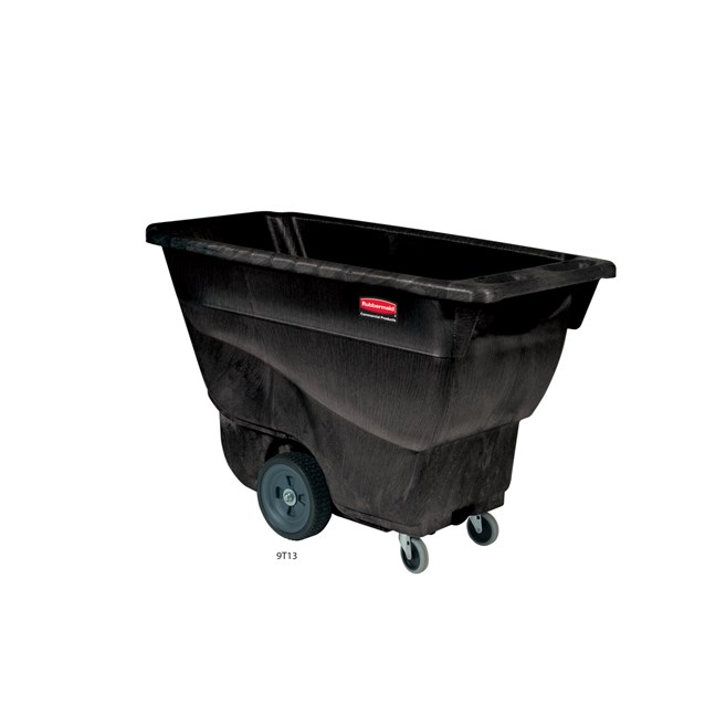 The Rubbermaid Commercial Tilt Dump Truck, Structural Foam, offers industrial strength construction to transport heavy loads up to 450 lbs.