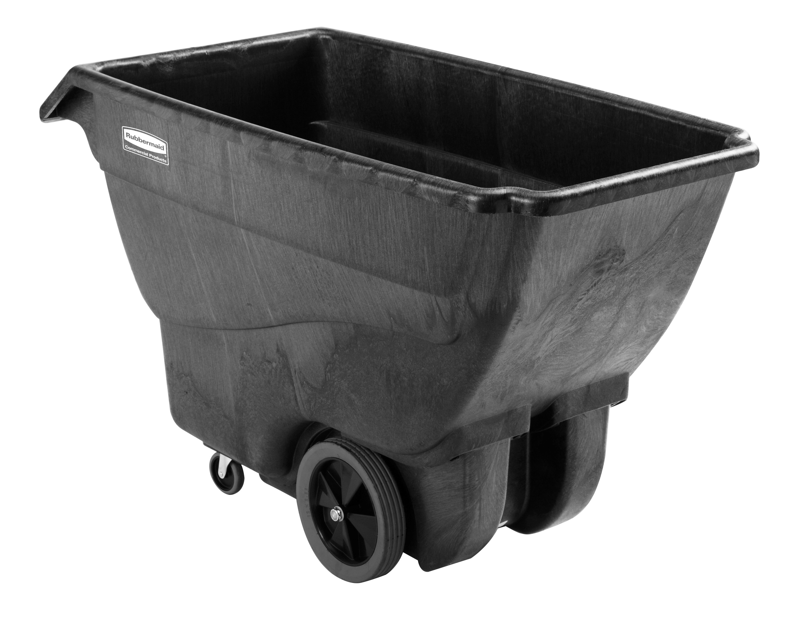 Xe tải ben nghiêng thương mại Rubbermaid, cấu trúc xốp, có kết cấu bền chắc công nghiệp để vận chuyển tải trọng nặng lên tới 450 lbs.