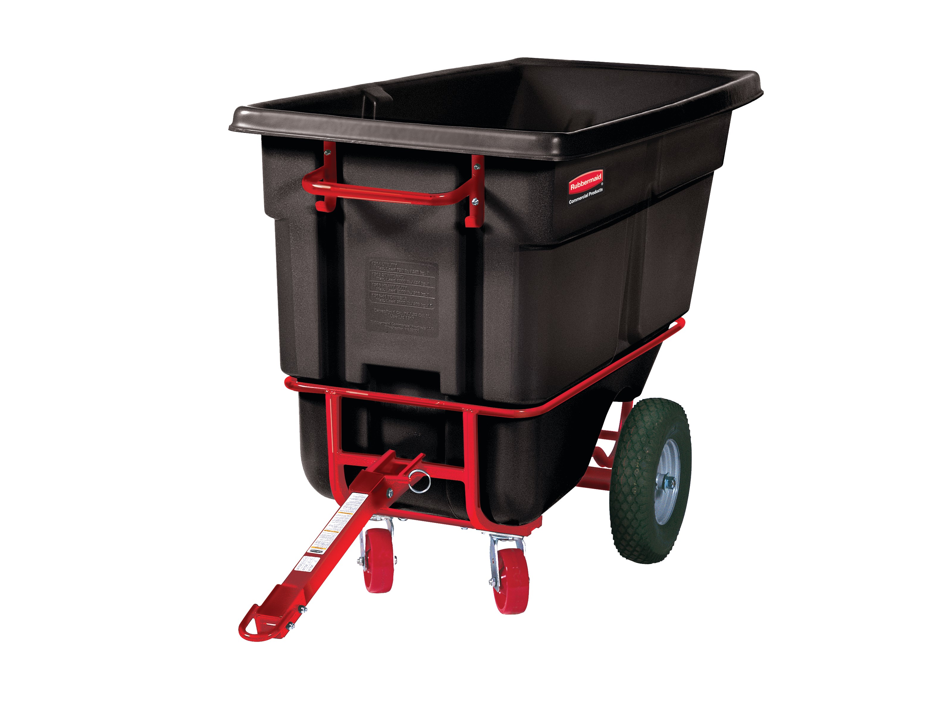 Durable rotational molded Towable Trainable Tilt Trucks handle heavy loads up to 1,400 lbs. with ease