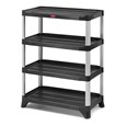Store, organize and transport in style with durable and attractive shelving units.