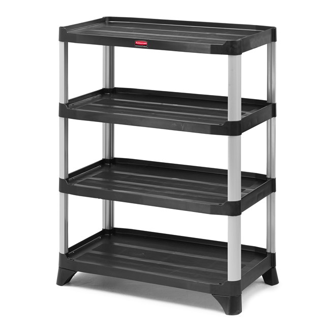 Store, organize and transport in style with durable and attractive shelving units.
