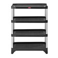 Store, organize and transport in style with durable and attractive shelving units.
