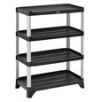 Store, organize and transport in style with durable and attractive shelving units.