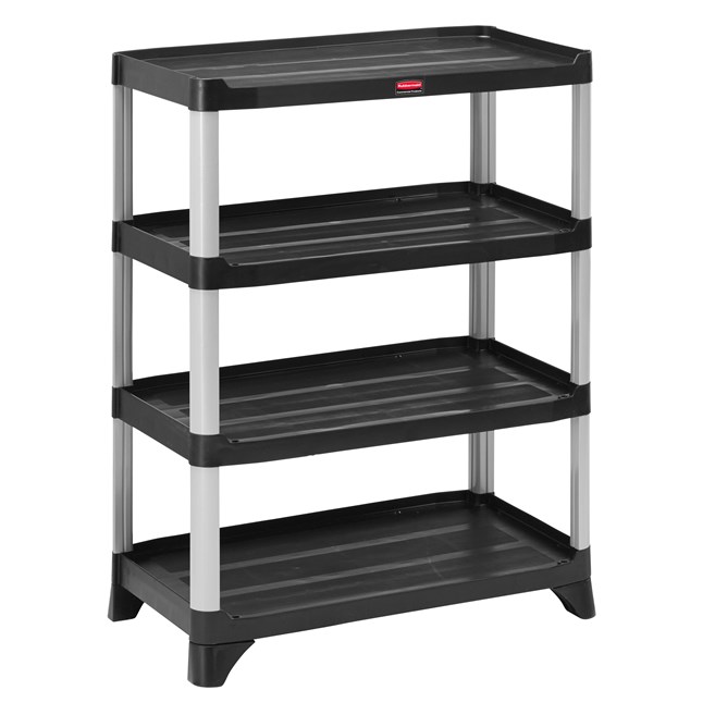 Store, organize and transport in style with durable and attractive shelving units.