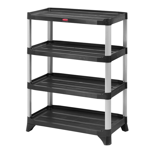 Store, organize and transport in style with durable and attractive shelving units.
