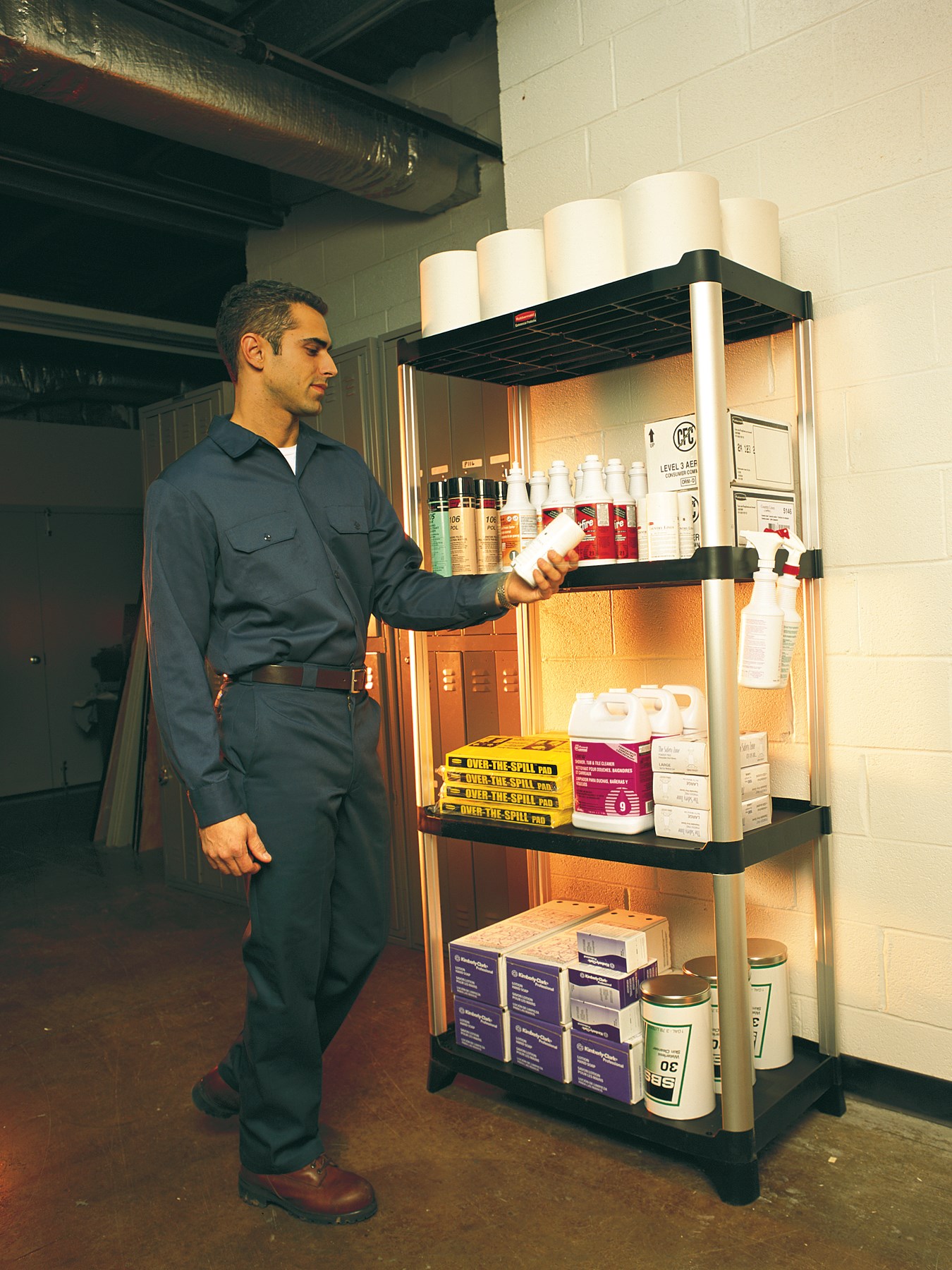 Store, organize and transport in style with durable and attractive shelving units.