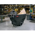 The Rubbermaid Commercial Tilt Truck, Structural Foam, offers industrial strength construction to transport heavy loads up to 2,100 lbs.