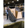 The Rubbermaid Commercial Tilt Truck, Structural Foam, offers industrial strength construction to transport heavy loads up to 2,100 lbs.