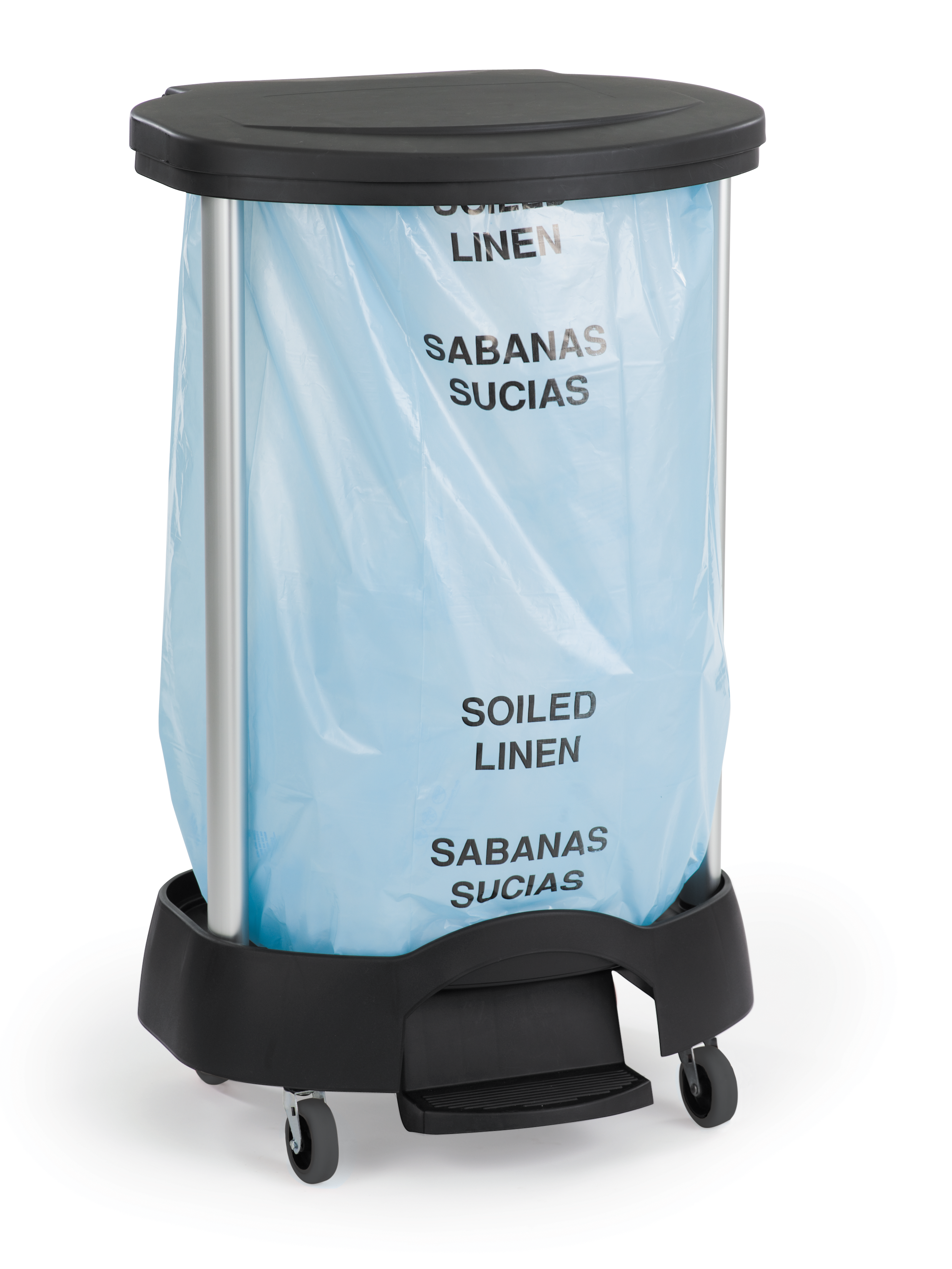 The Rubbermaid Commercial Premium Linen Hamper is a smart choice for large-capacity, hands-free waste collection.