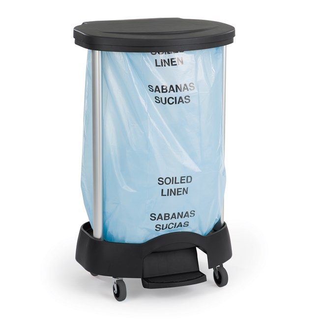 The Rubbermaid Commercial Premium Linen Hamper is a smart choice for large-capacity, hands-free waste collection.