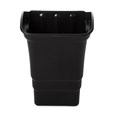 The  Refuse Bin is a lipped bin designed to rest on the edge of a service cart.
