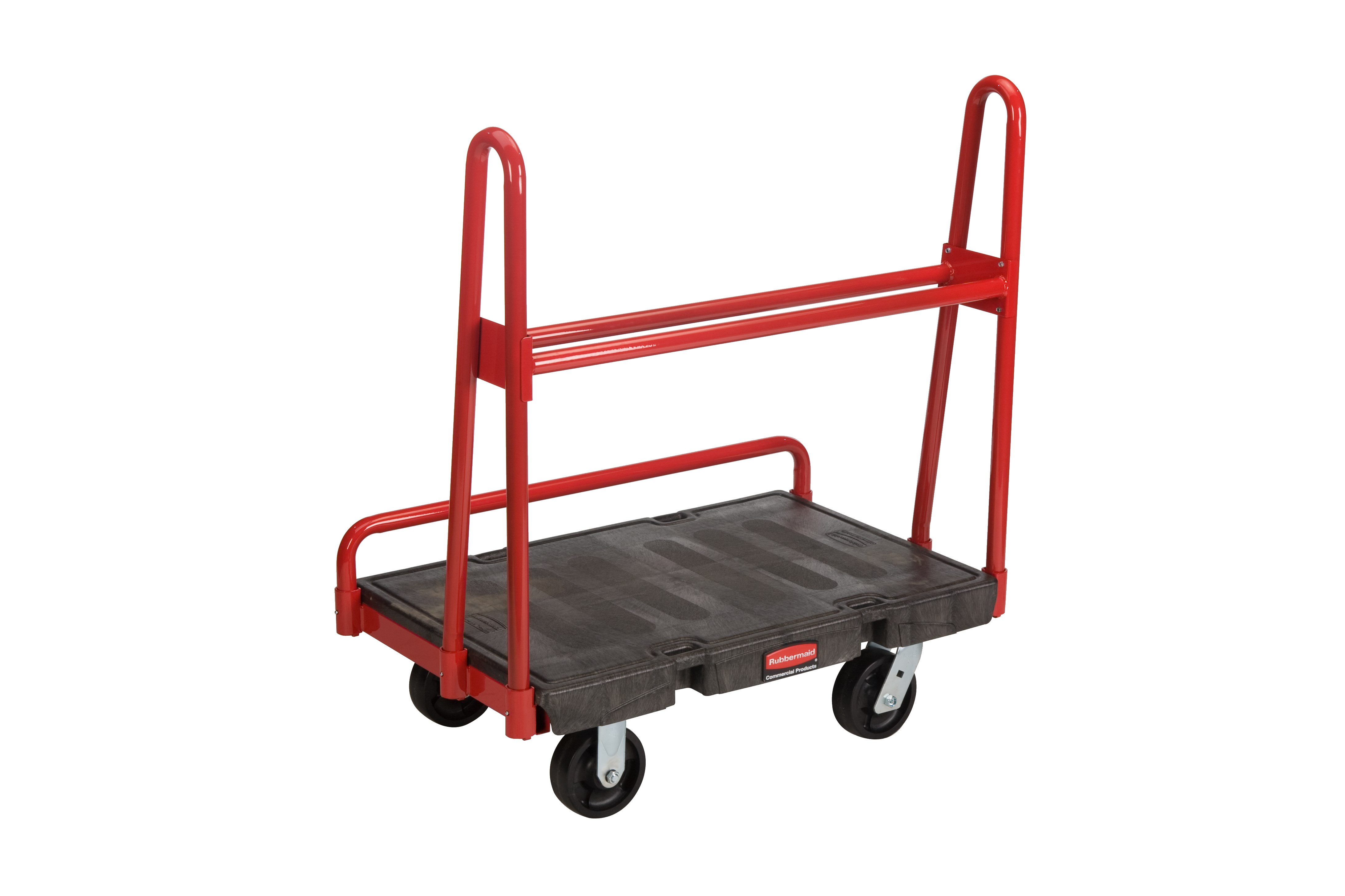 The Rubbermaid Commercial A-Frame Panel Truck 24"X36" with 6"POLYOLEFIN casters, 2000 lb. capacity