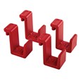 Four pack of Snap-in hooks free up cart shelf space and keeps extension cords and tools within reach, with numerous placement locations along the rim of RCP Heavy Duty Adaptable Carts. Compatible with RCP SKUs 1997206, 1997207, 1997208, and 1997209.